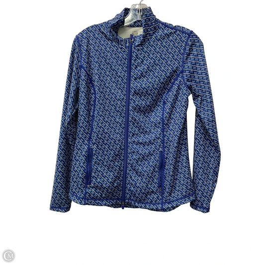 Athletic Top Long Sleeve Collar By J Mclaughlin In Blue, Size: M