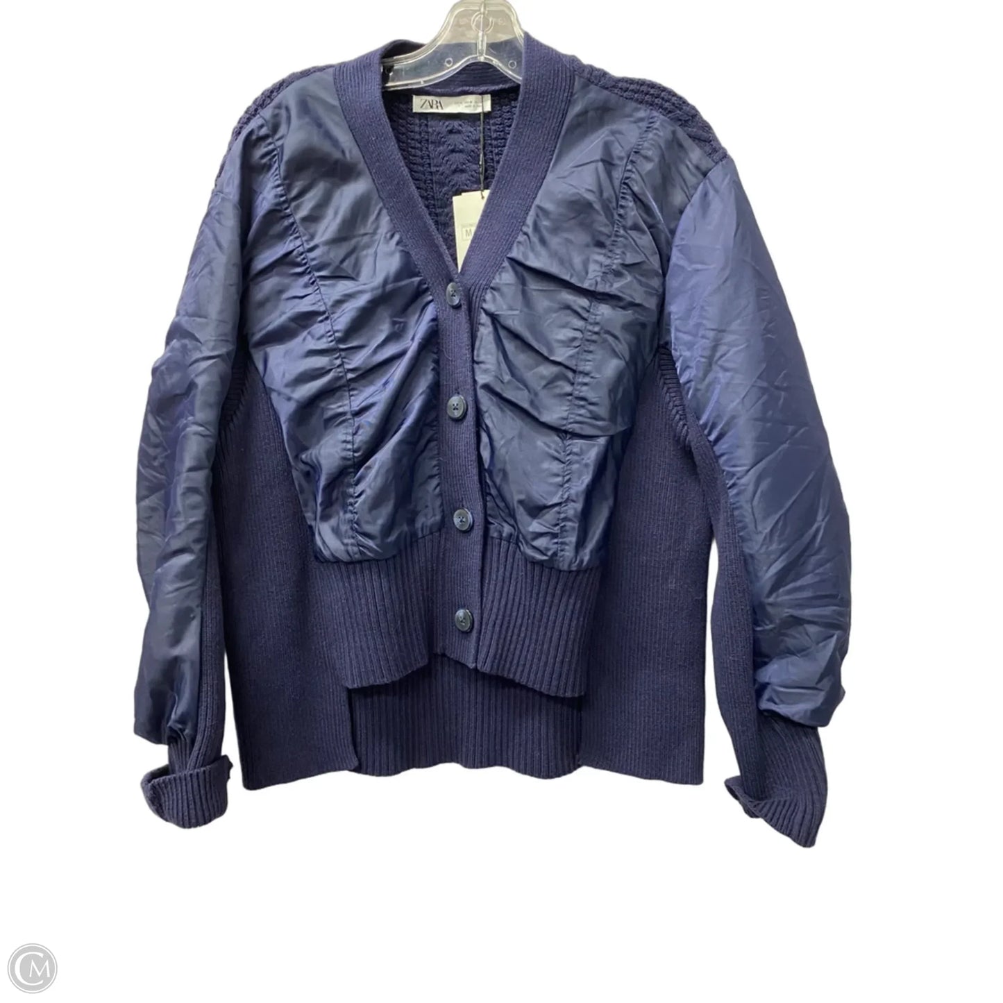 Cardigan By Zara In Blue, Size: M