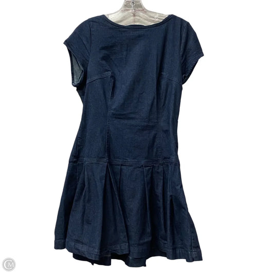 Dress Casual Midi By Urban Outfitters In Blue Denim, Size: L