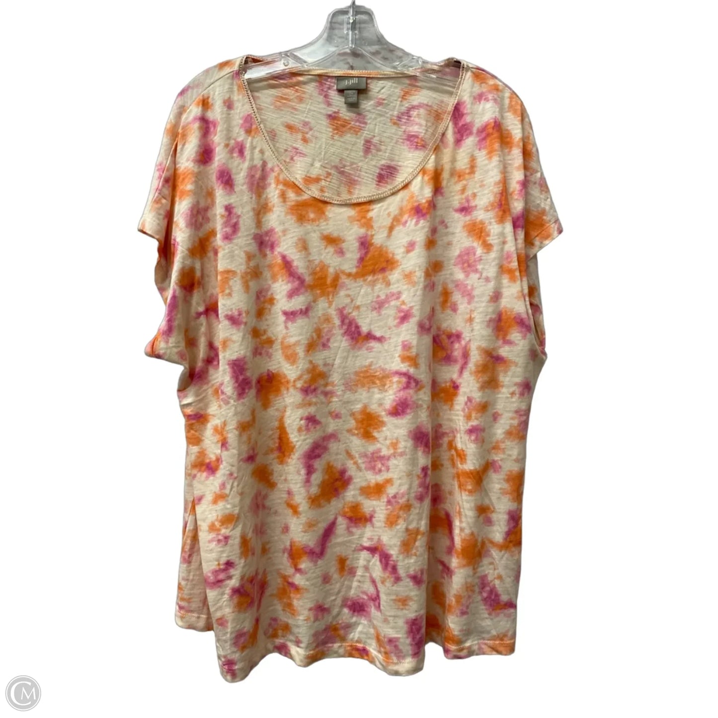 Top Short Sleeve By J. Jill In Pink, Size: 2x