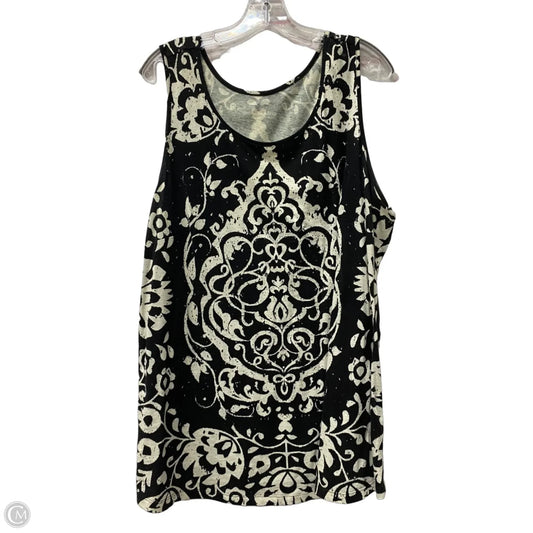 Top Sleeveless By Soft Surroundings In Black, Size: 1x