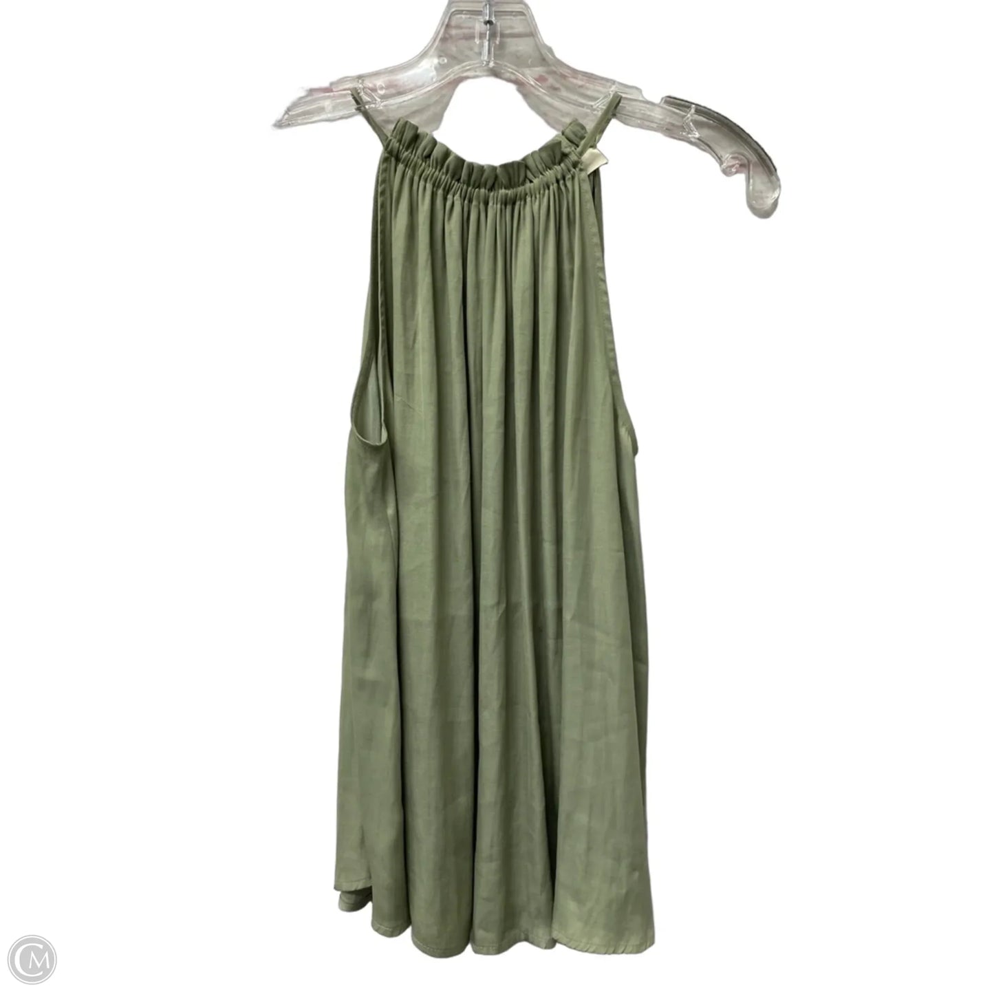 Top Sleeveless By Loft In Green, Size: Xxs