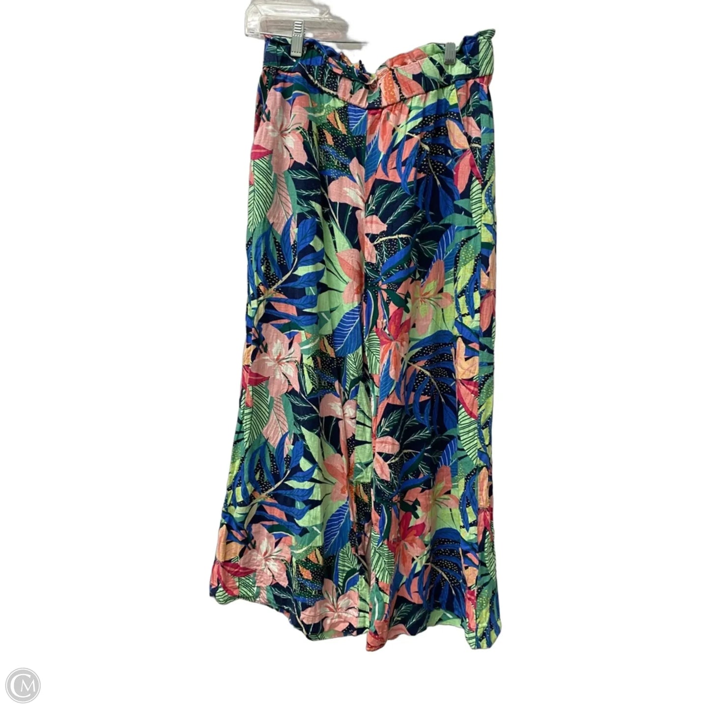 Pants Linen By Loft In Floral Print, Size: M