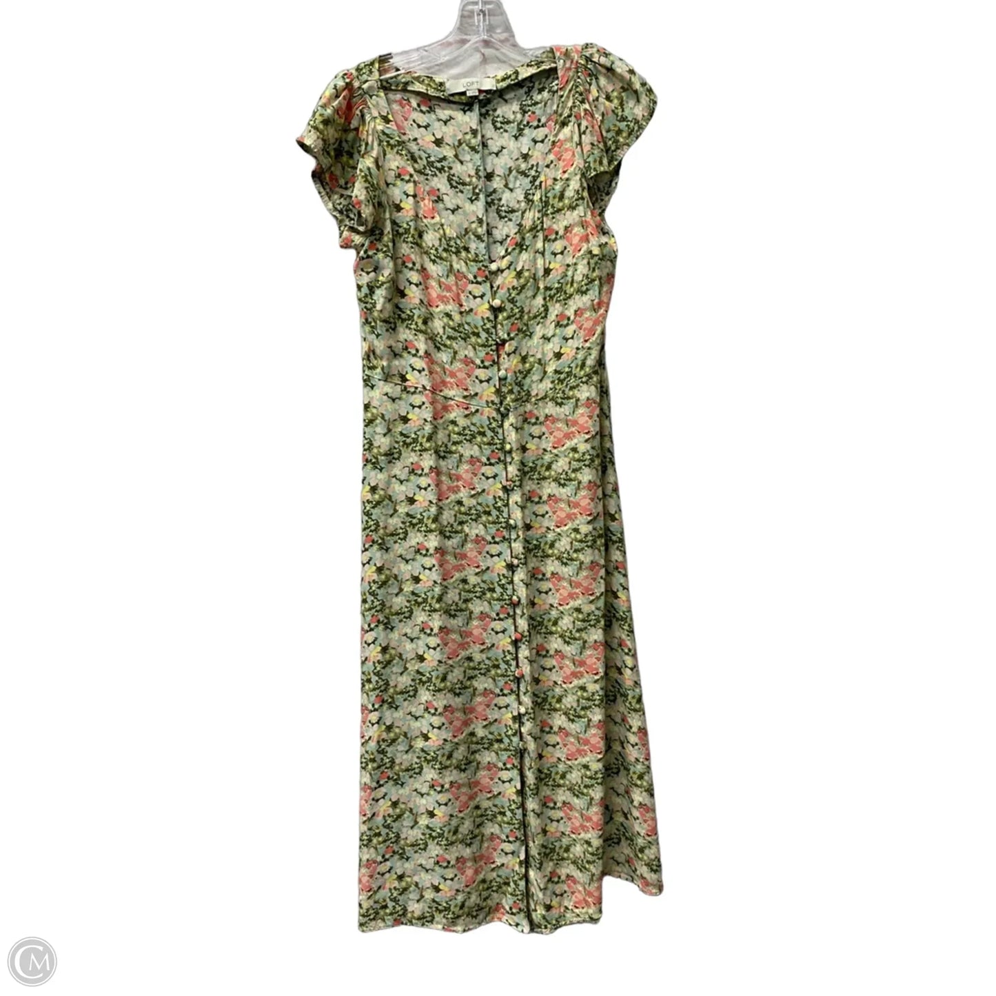 Dress Casual Midi By Loft In Floral Print, Size: S