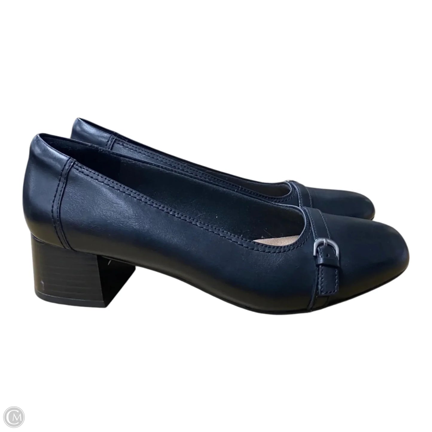 Shoes Heels Block By Clarks In Black, Size: 8.5