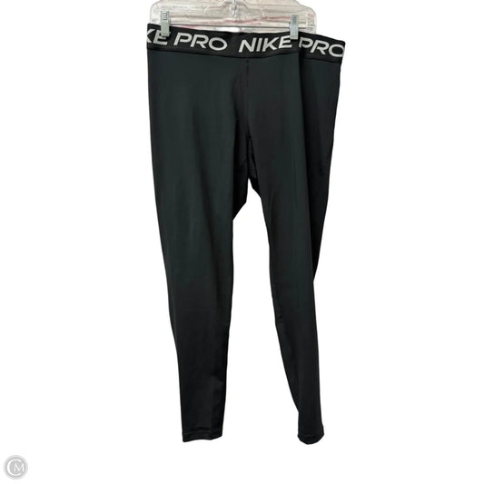 Athletic Leggings By Nike Apparel In Black, Size: Xl