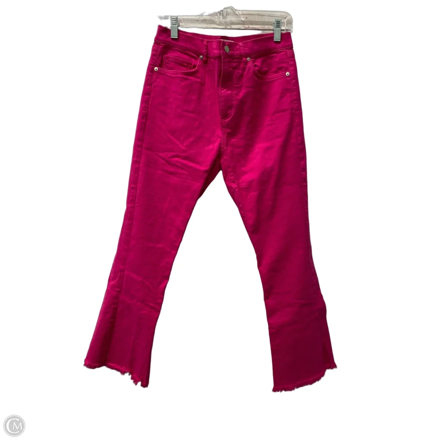 Jeans Cropped By Loft In Pink, Size: 2