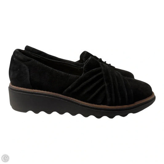 Shoes Flats By Clarks In Black, Size: 5