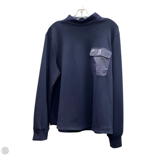 Athletic Top Long Sleeve Crewneck By Chicos In Blue, Size: Xl