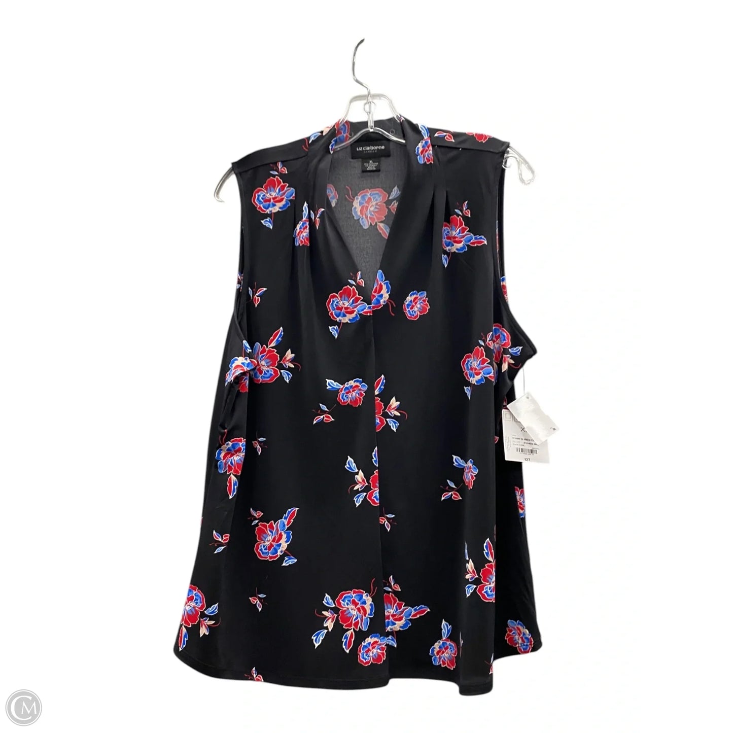Top Sleeveless By Liz Claiborne In Black
