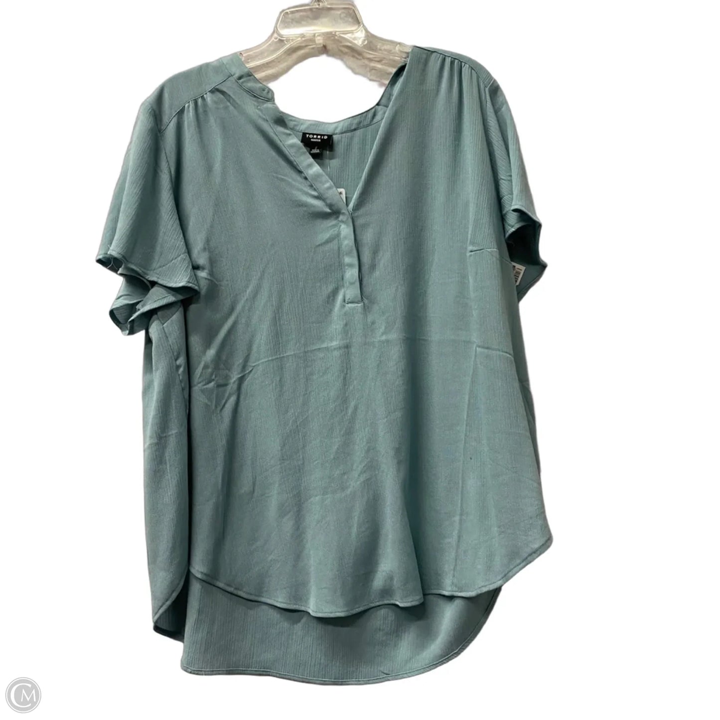 Top Short Sleeve By Torrid In Blue, Size: 2x