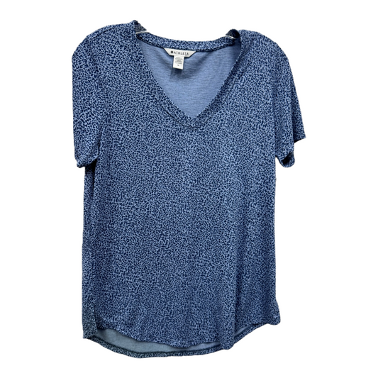 Blue Athletic Top Short Sleeve By Athleta, Size: M