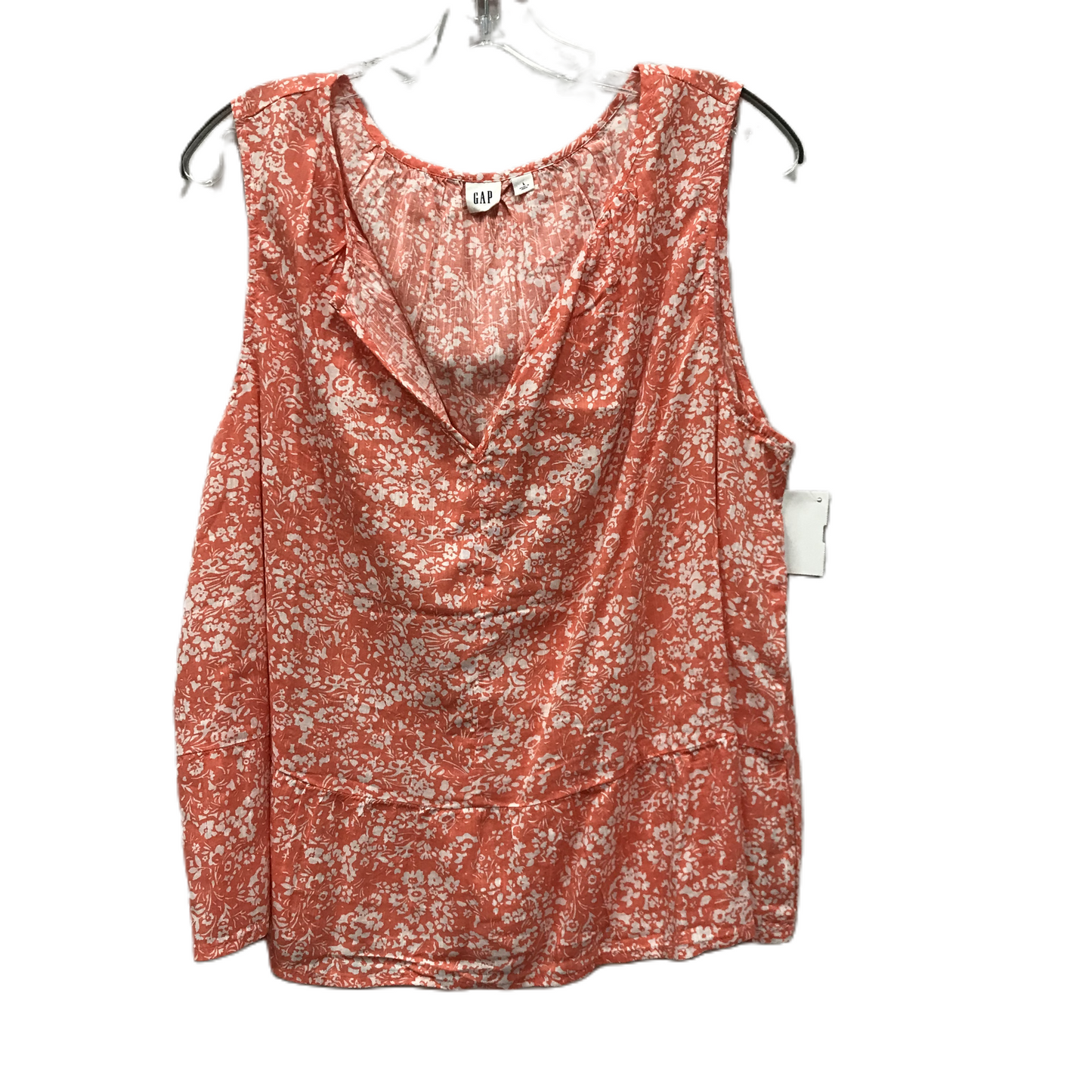 Orange Top Sleeveless By Gap, Size: L