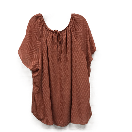 Orange Top Short Sleeve By Lc Lauren Conrad, Size: 4x