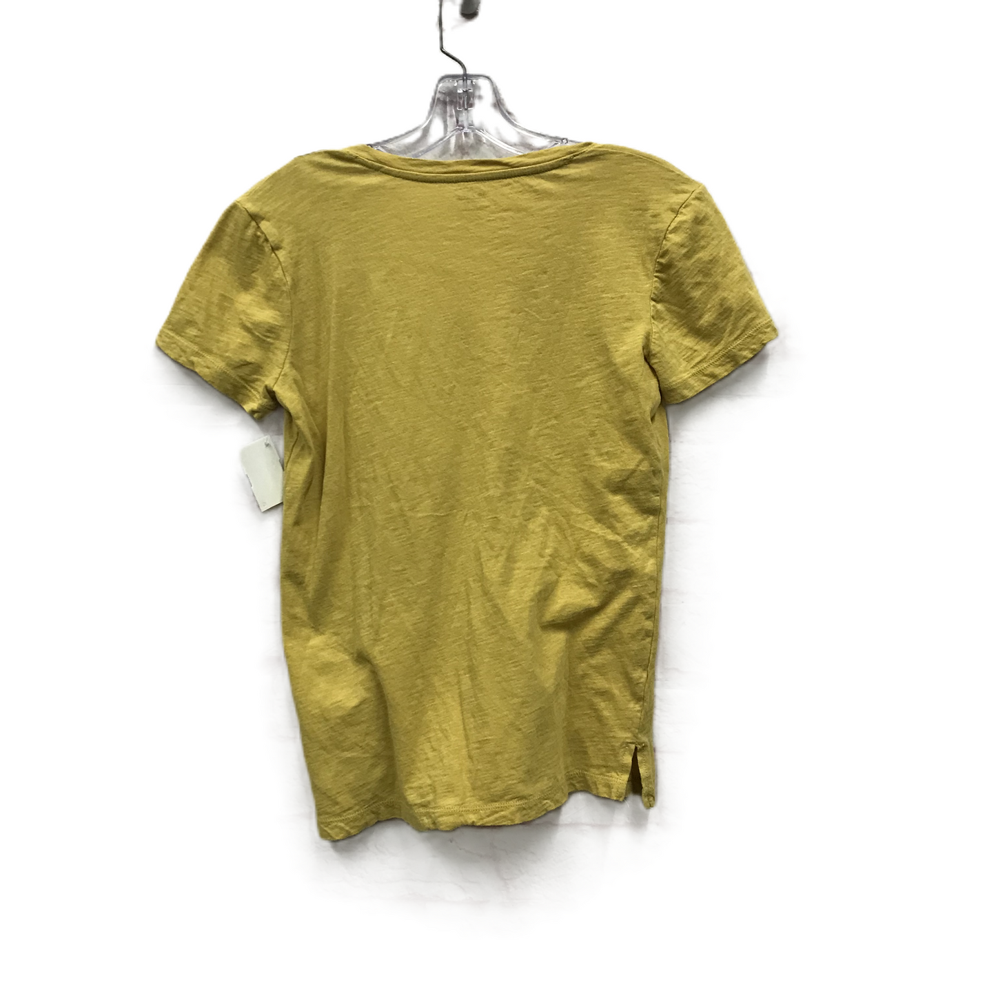 Top Short Sleeve By Madewell In Yellow, Size: Xs