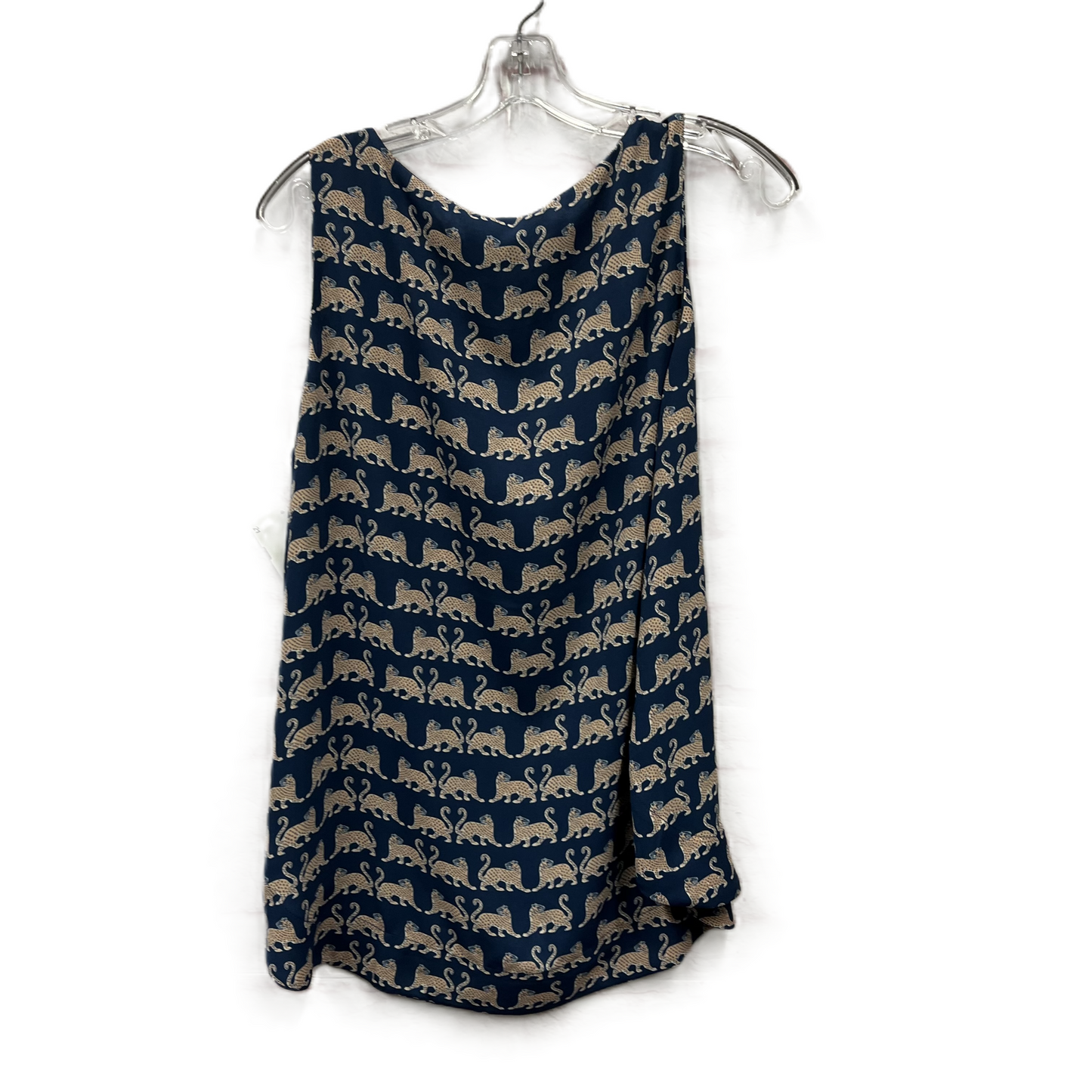 Top Sleeveless By Chicos In Blue, Size: Large