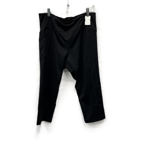 Athletic Leggings By Fila In Black, Size: Xl