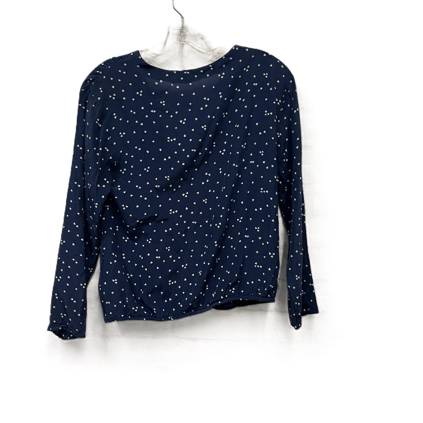 Top Long Sleeve By Madewell In Blue, Size: S