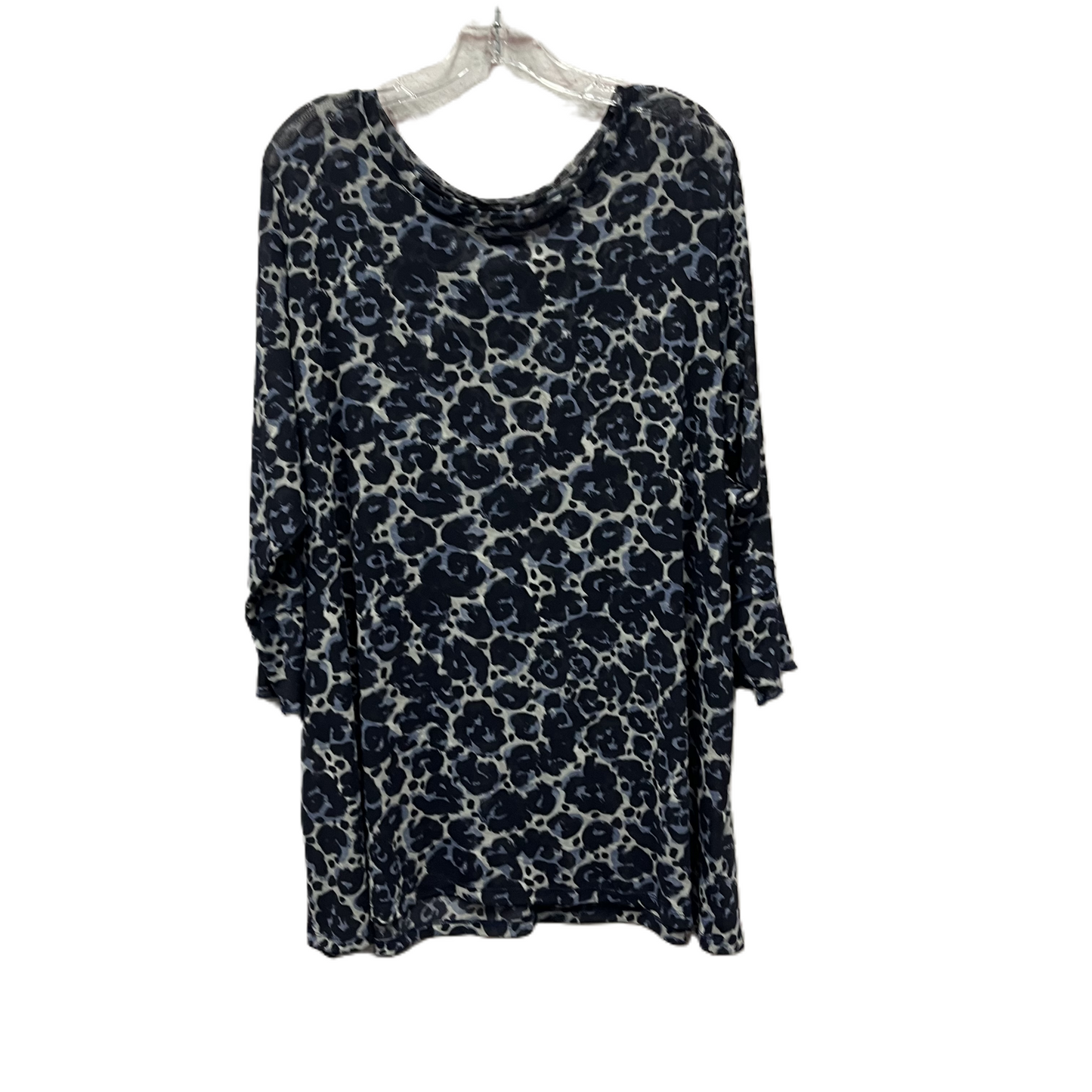 Top Long Sleeve By Logo In Blue, Size: 3x