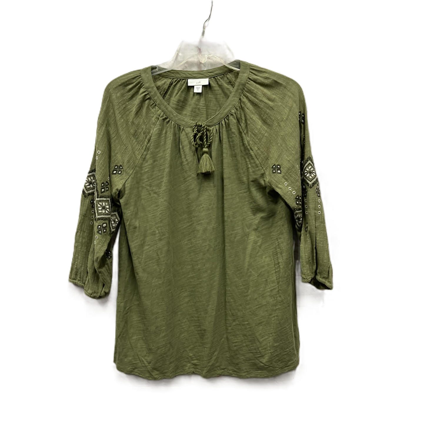 Top Long Sleeve By J. Jill In Green, Size: Xs