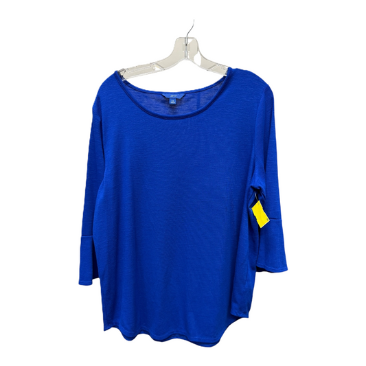 Top Long Sleeve By Apt 9 In Blue, Size: 1x