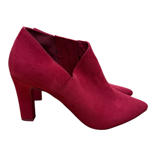 Boots Ankle Heels By Michael By Michael SHANNON In Red, Size: 9.5