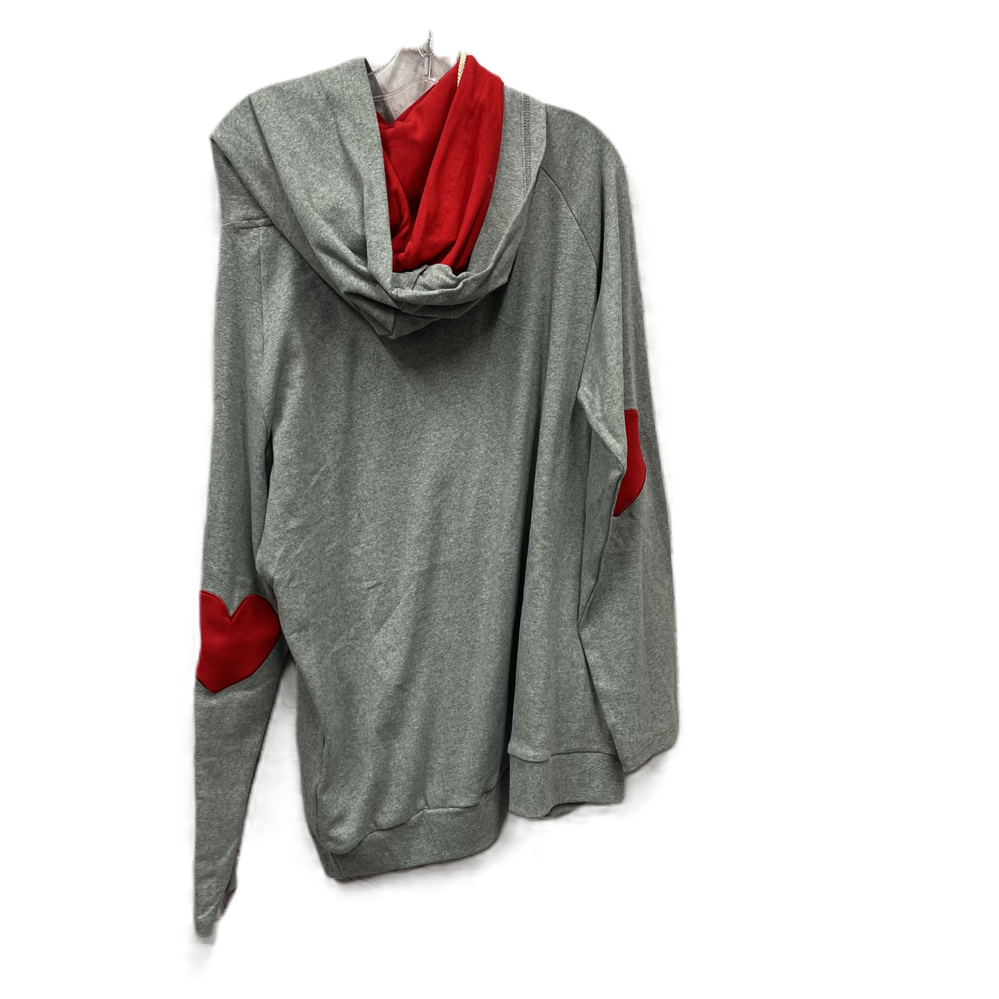 Sweatshirt Hoodie In Grey, Size: 3x