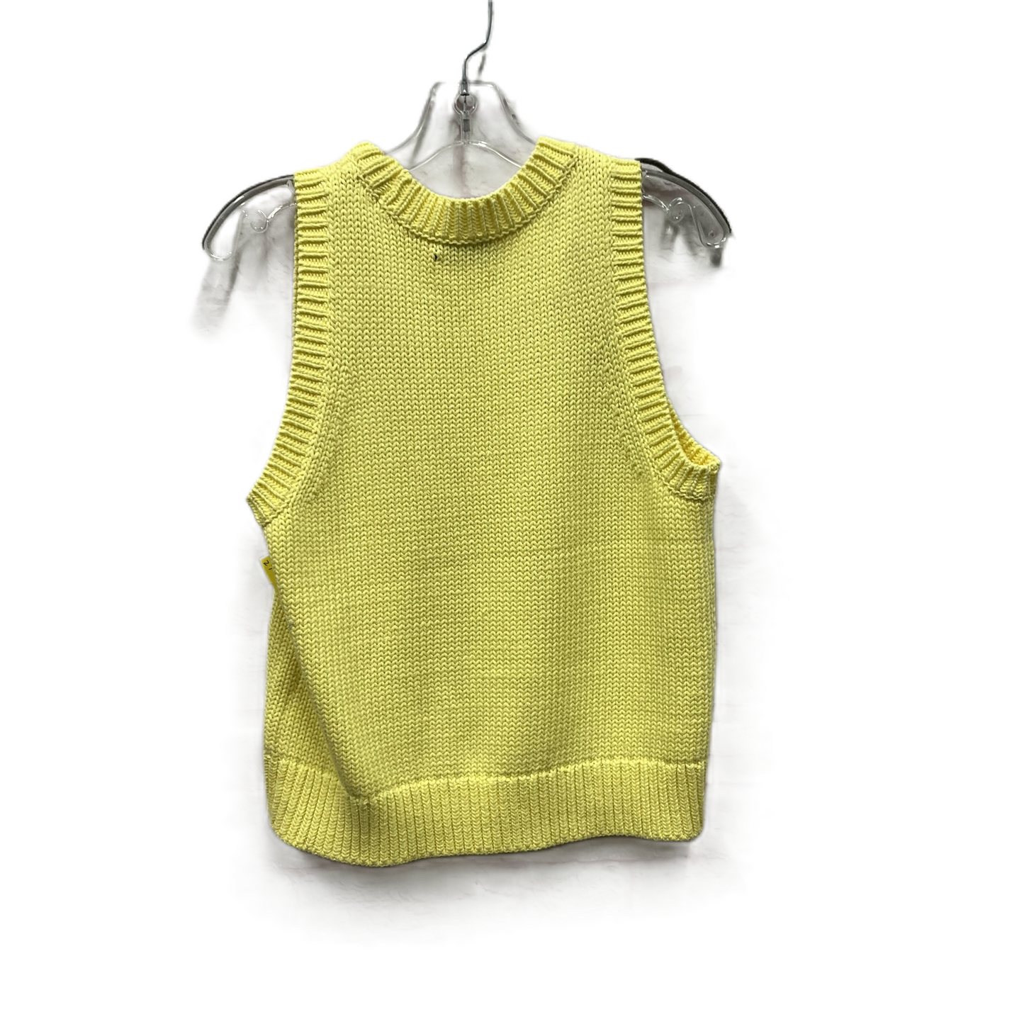 Vest Sweater By Vineyard Vines In Yellow, Size: M