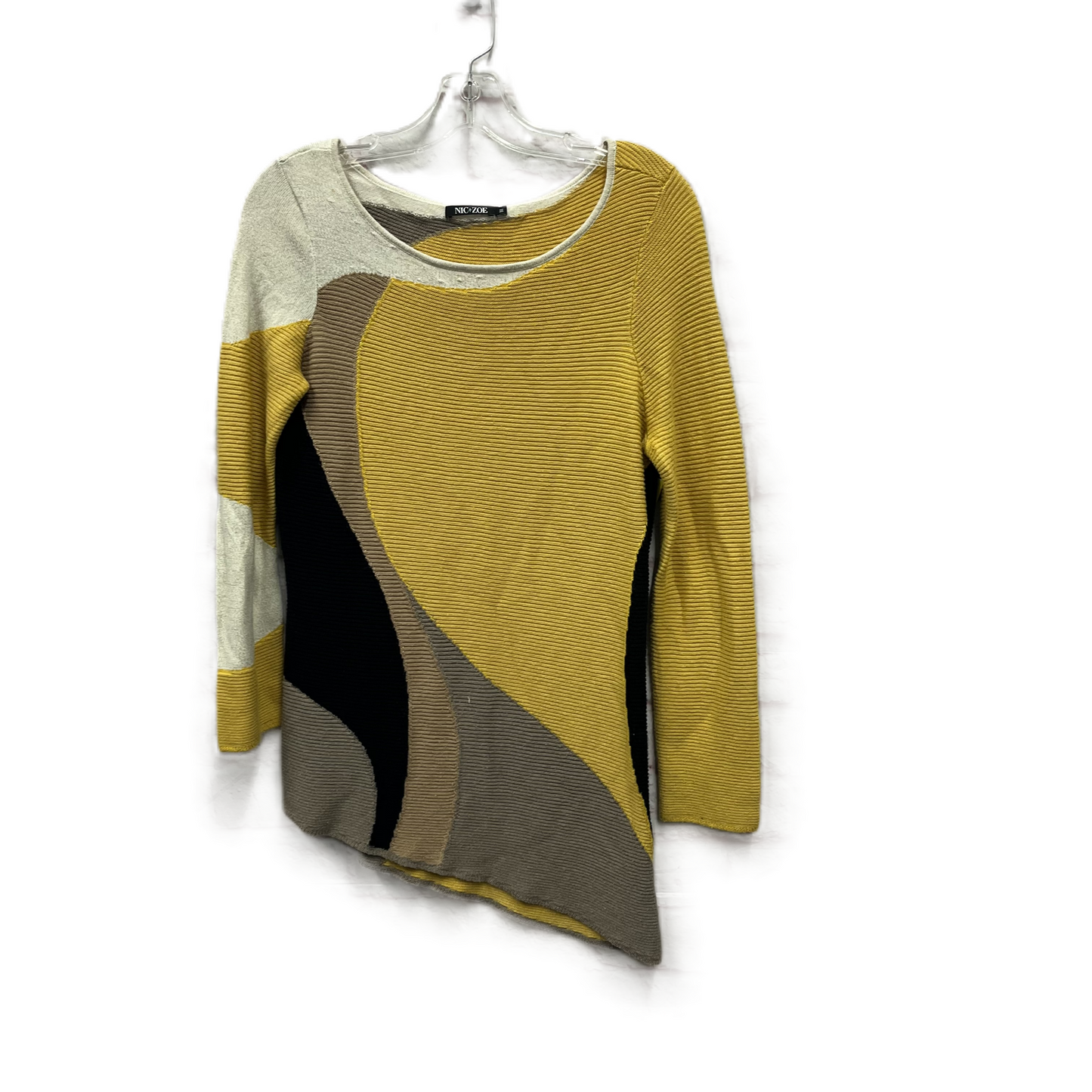 Top Long Sleeve By Nic + Zoe In Yellow, Size: M