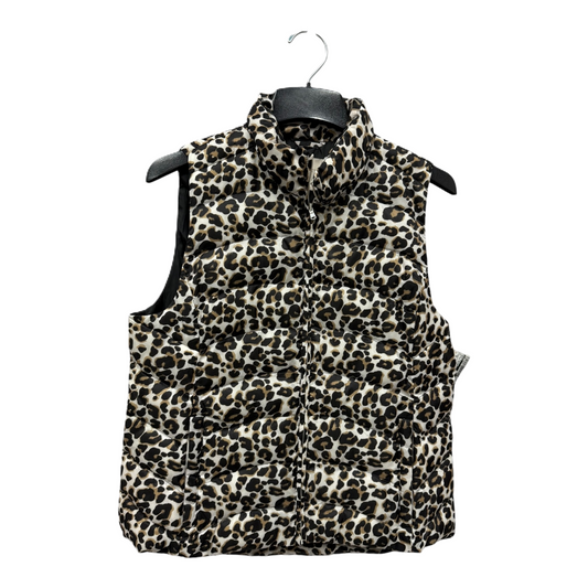 Vest Puffer & Quilted By Loft In Animal Print, Size: M