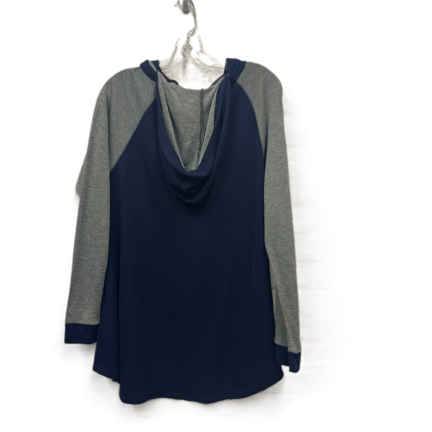 Top Long Sleeve By Cable And Gauge In Grey, Size: Xl