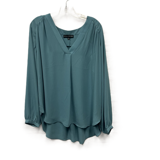 Top Long Sleeve By Catherine Malandrino In Blue, Size: Xl