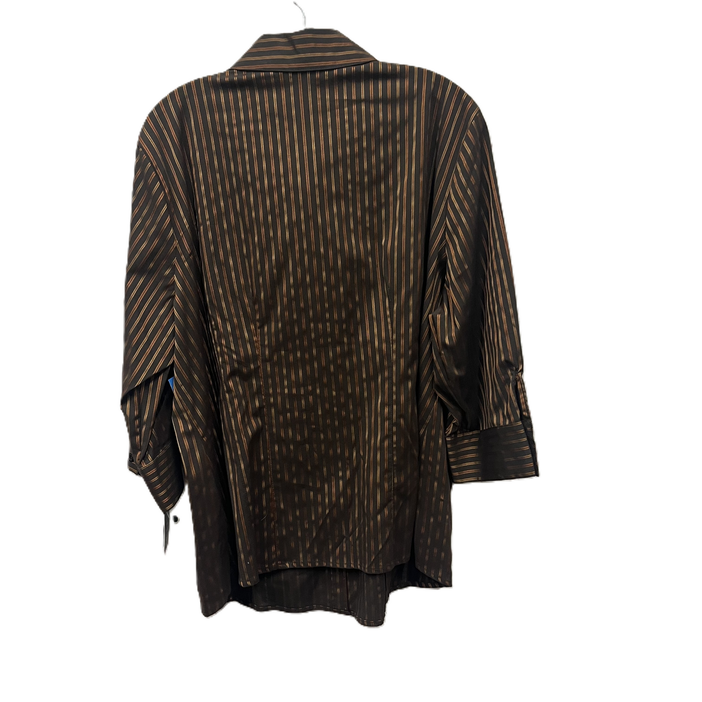 Top Long Sleeve By Apt 9 In Brown, Size: 2x