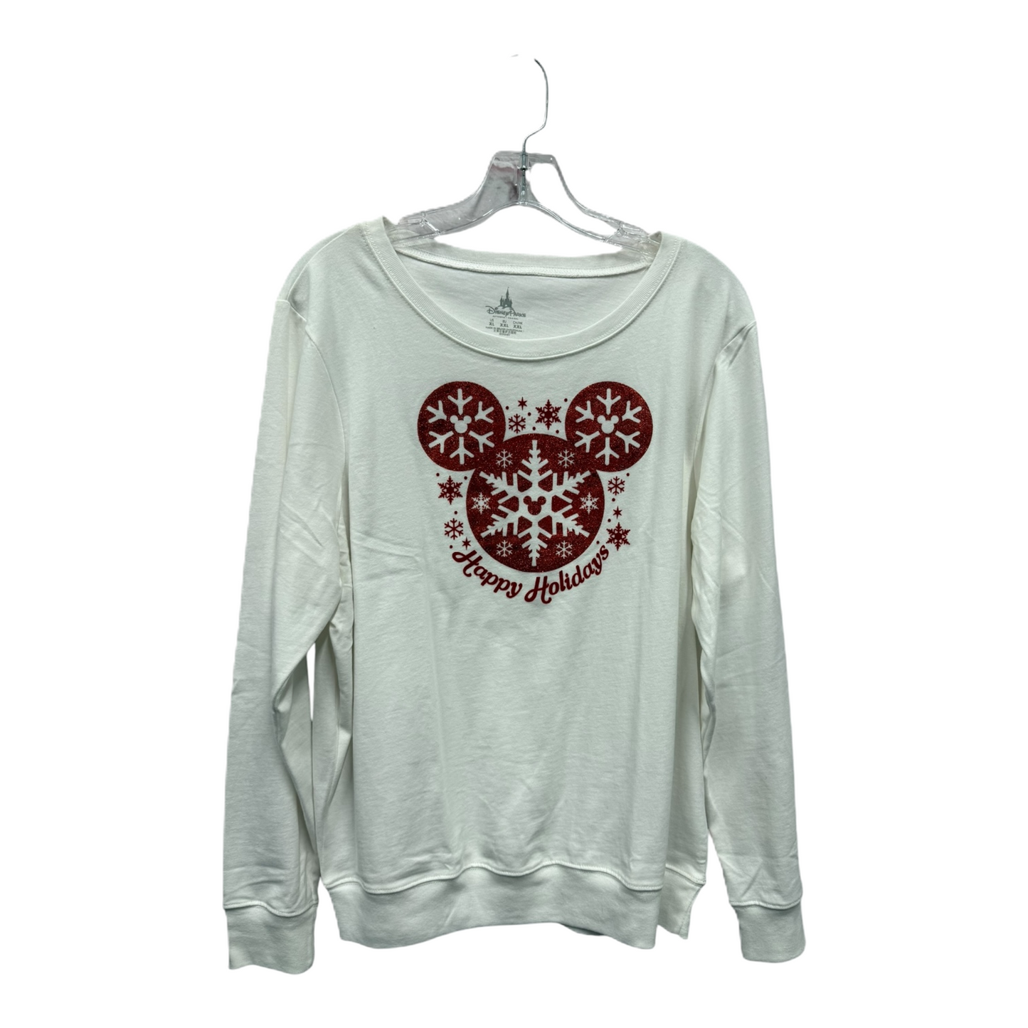 Top Long Sleeve By Disney Store In White, Size: Xl