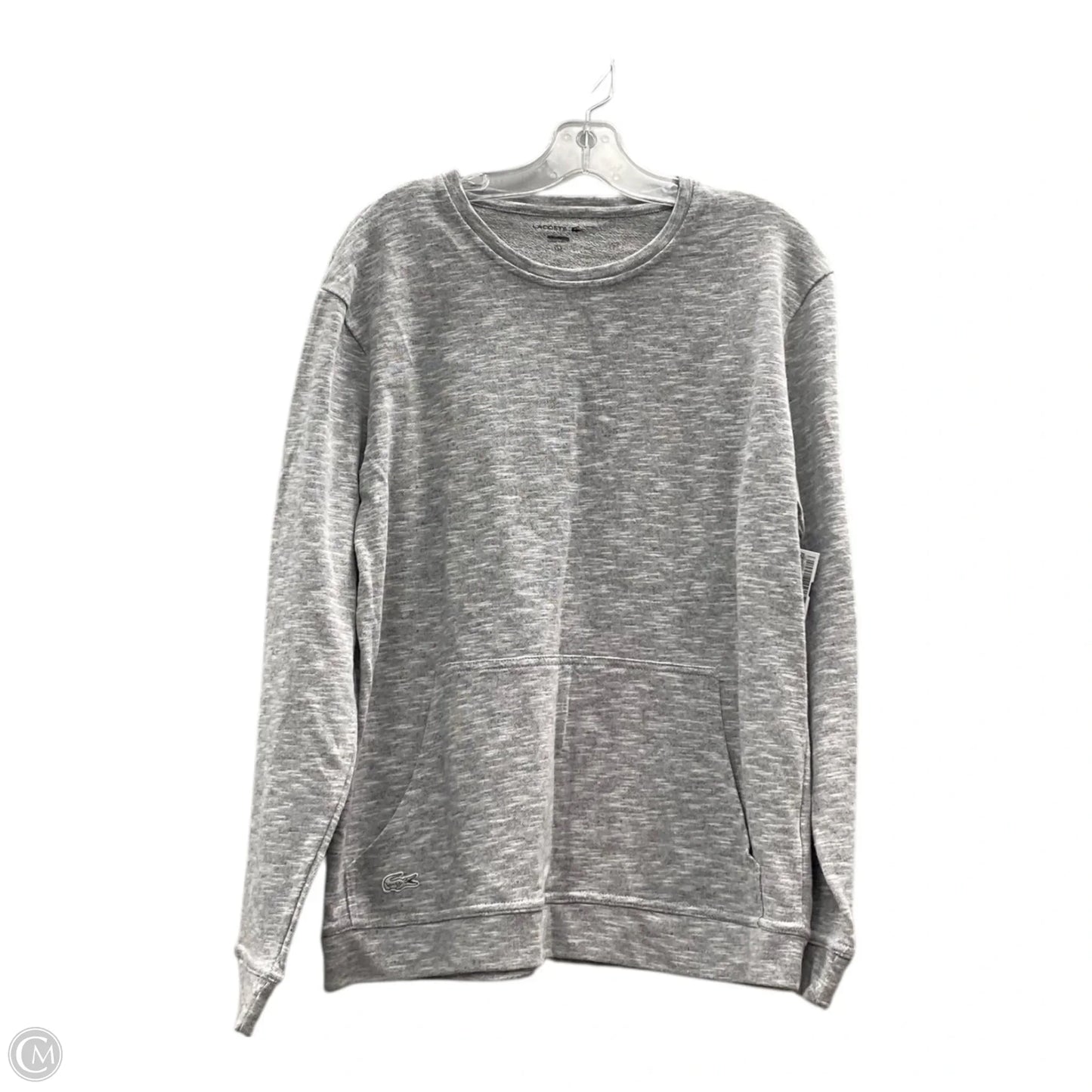 Top Long Sleeve By Lacoste In Grey, Size: L