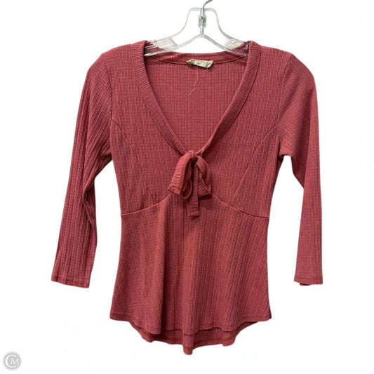 Top Long Sleeve By Altard State In Pink, Size: Xs