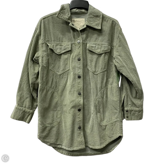 Jacket Shirt By Pilcro In Green, Size: Xs
