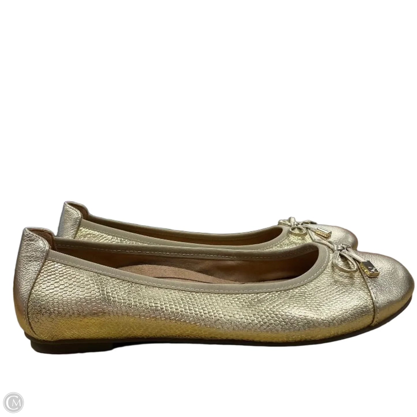 Shoes Flats By Vionic In Gold, Size: 8