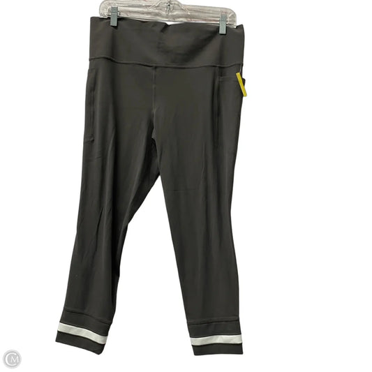 Athletic Capris By Athleta In Grey, Size: Xl