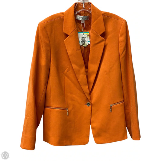 Blazer By Kasper In Orange, Size: Xl