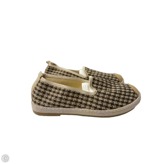 Shoes Flats  In Brown & Tan, Size: 7.5