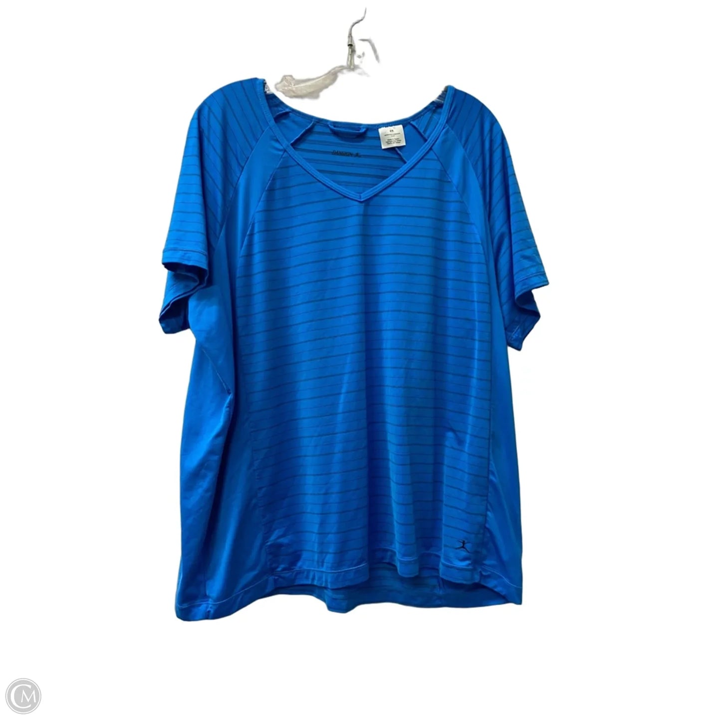 Athletic Top Short Sleeve By Danskin In Blue, Size: Large