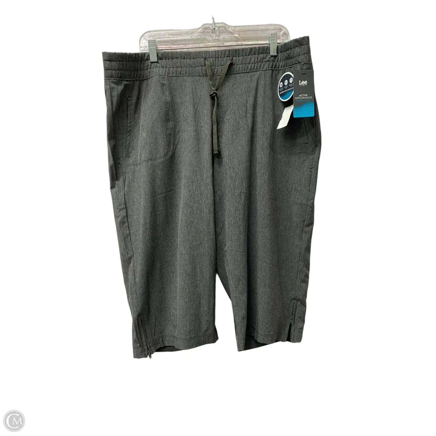 Athletic Pants By Lee In Grey, Size: 1x