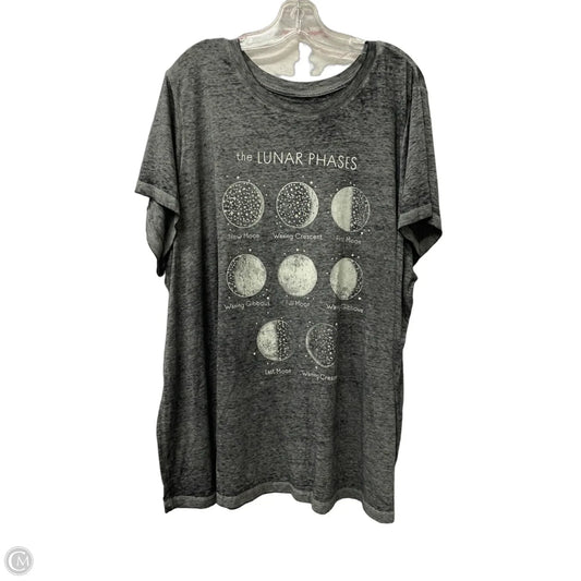 Top Short Sleeve By Torrid In Grey, Size: 4x