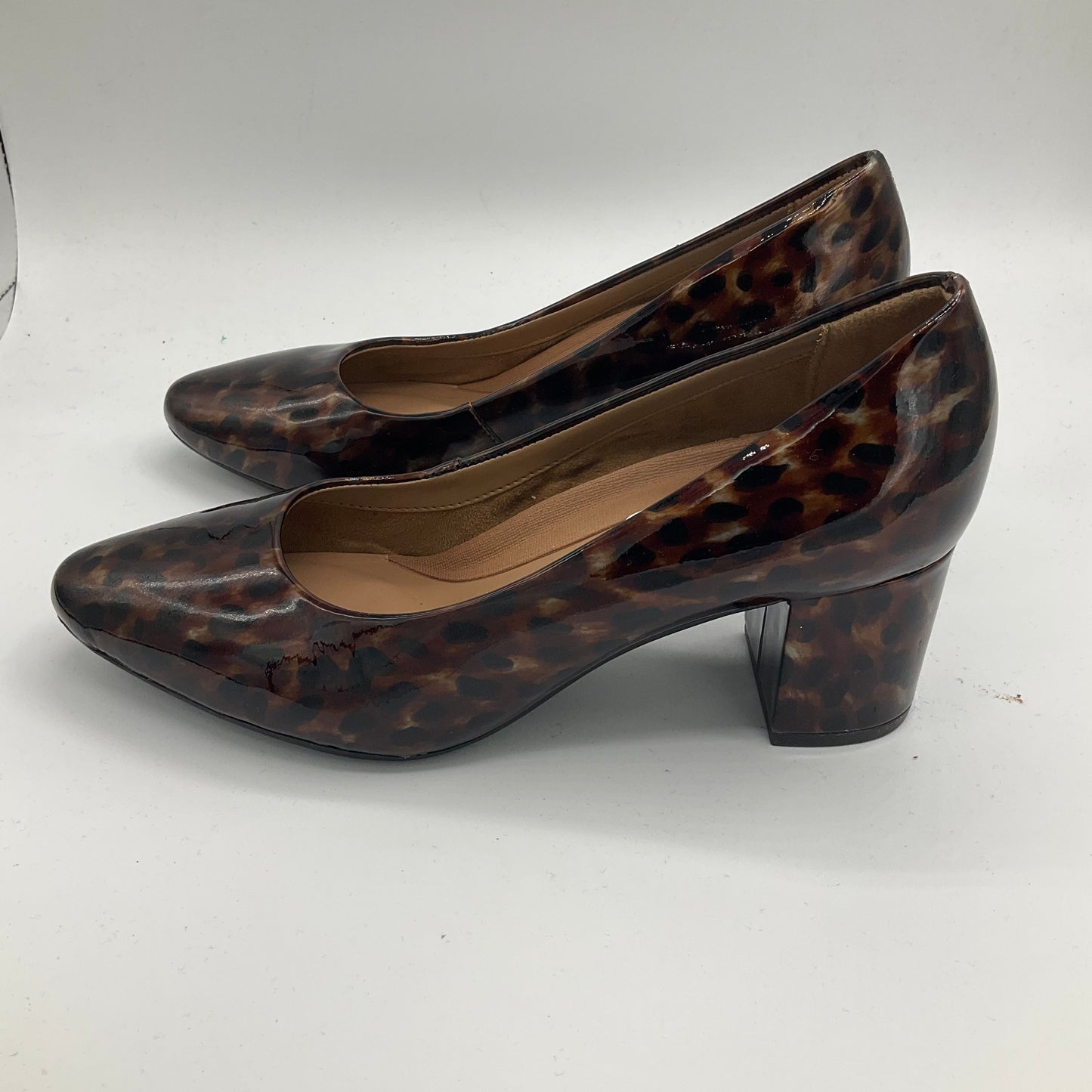 Shoes Heels Block By Aerosoles In Animal Print, Size: 5