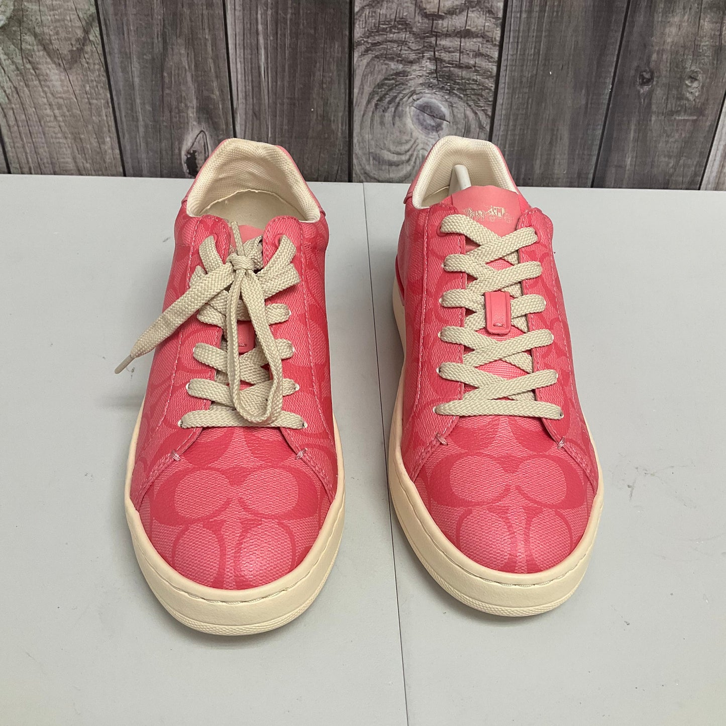 Pink Shoes Sneakers Coach, Size 8