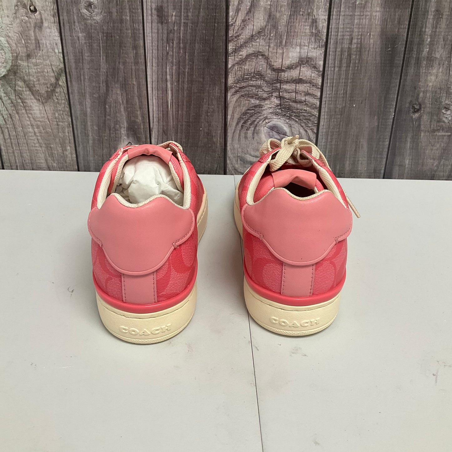 Pink Shoes Sneakers Coach, Size 8