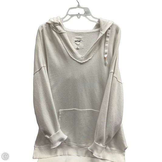 Sweatshirt Hoodie By Aerie In White, Size: M