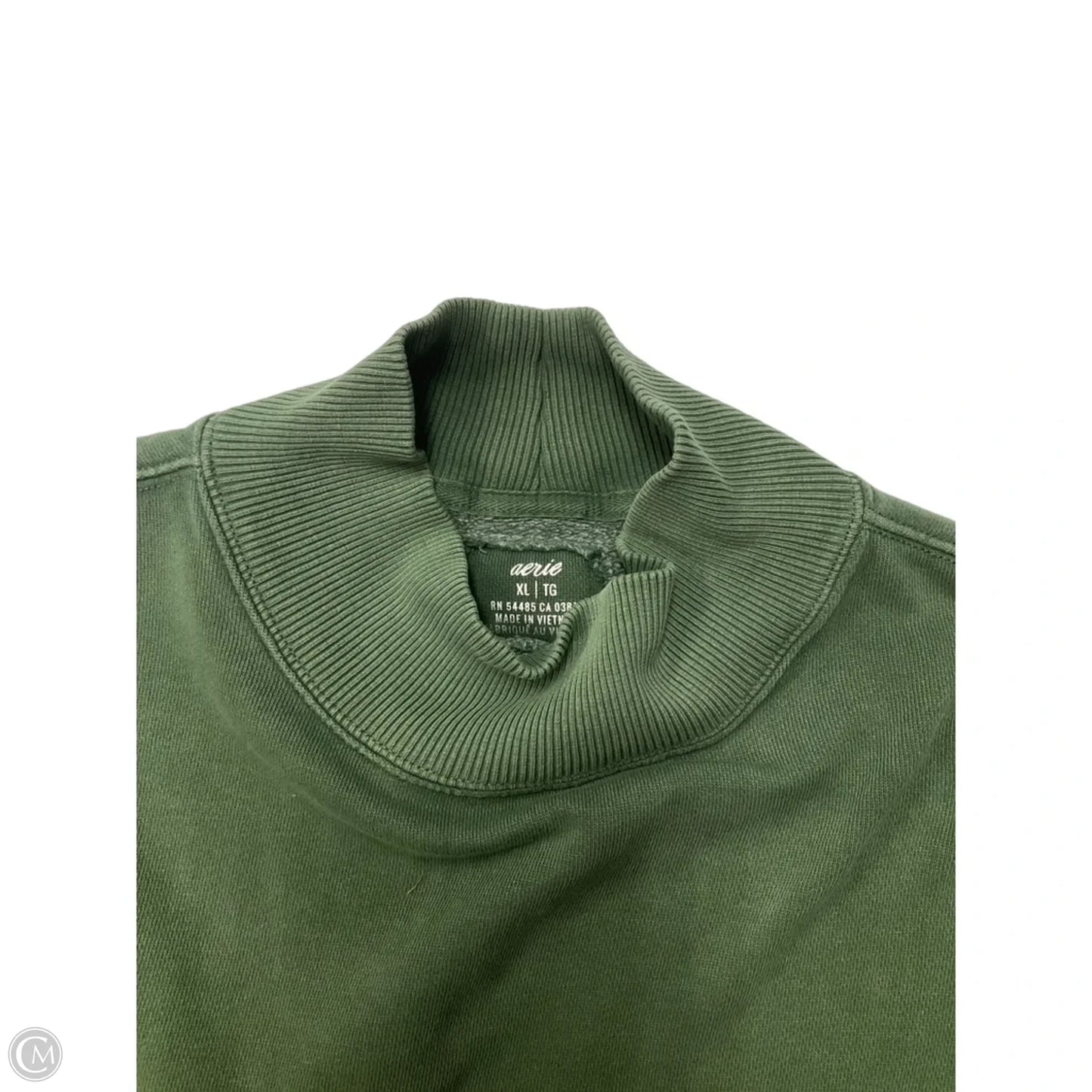Sweatshirt Collar By Aerie In Green, Size: Xl