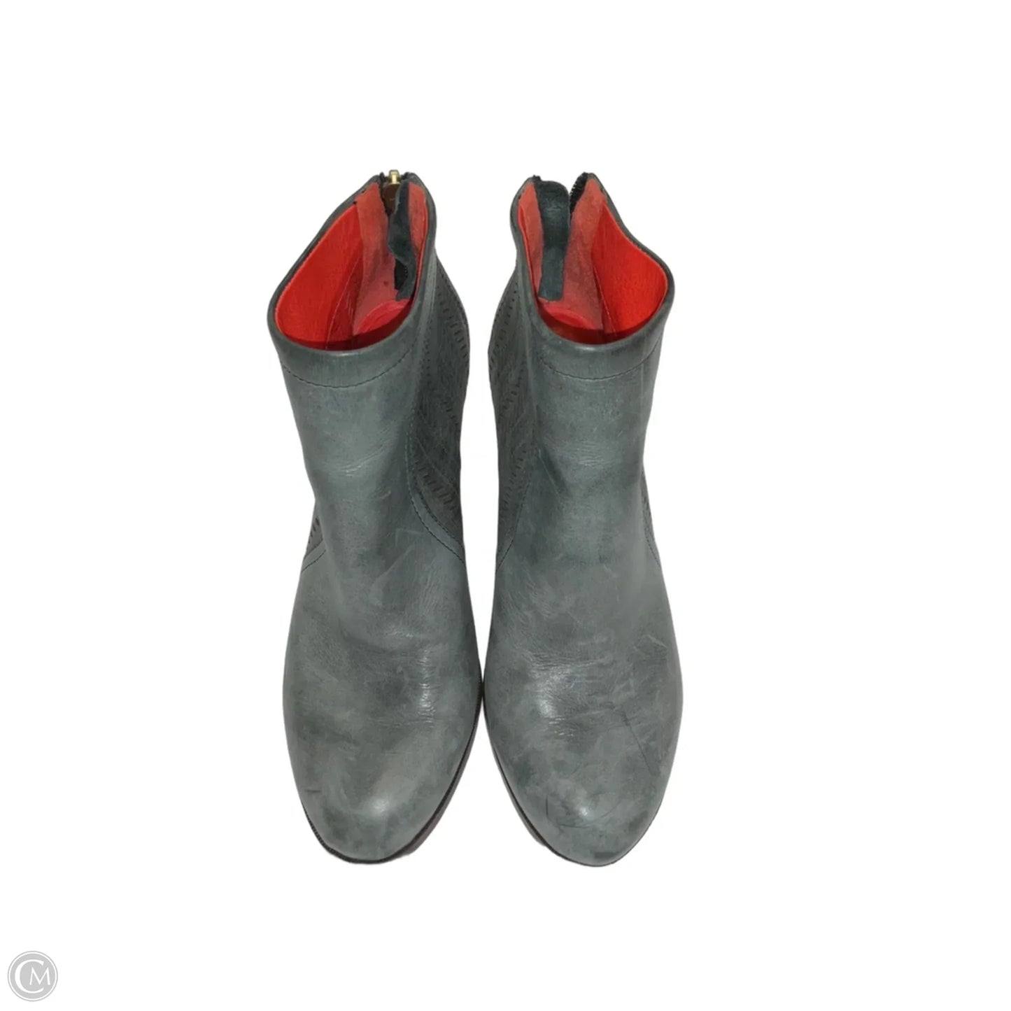 Boots Designer By Coach In Grey, Size: 8